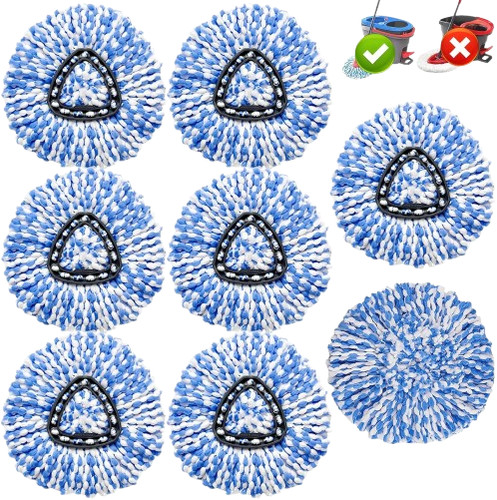 Pack spin mop replacement - 8,
